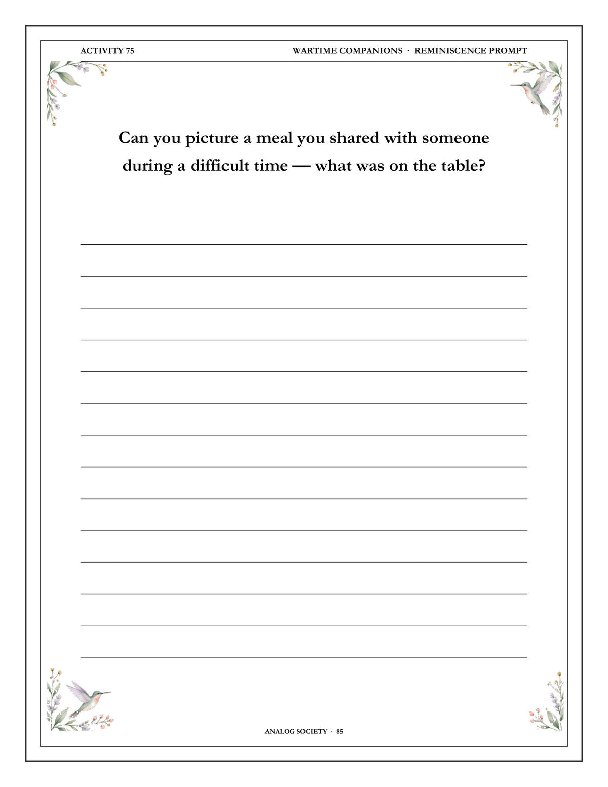 Inside A Memory Book — Friendships and Companions - page 86