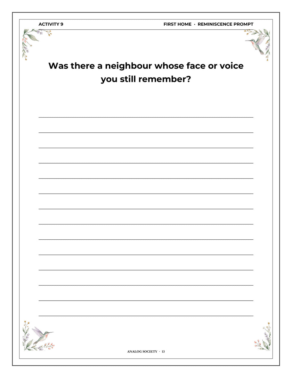 Inside A Memory Book — Houses You've Lived In - page 14