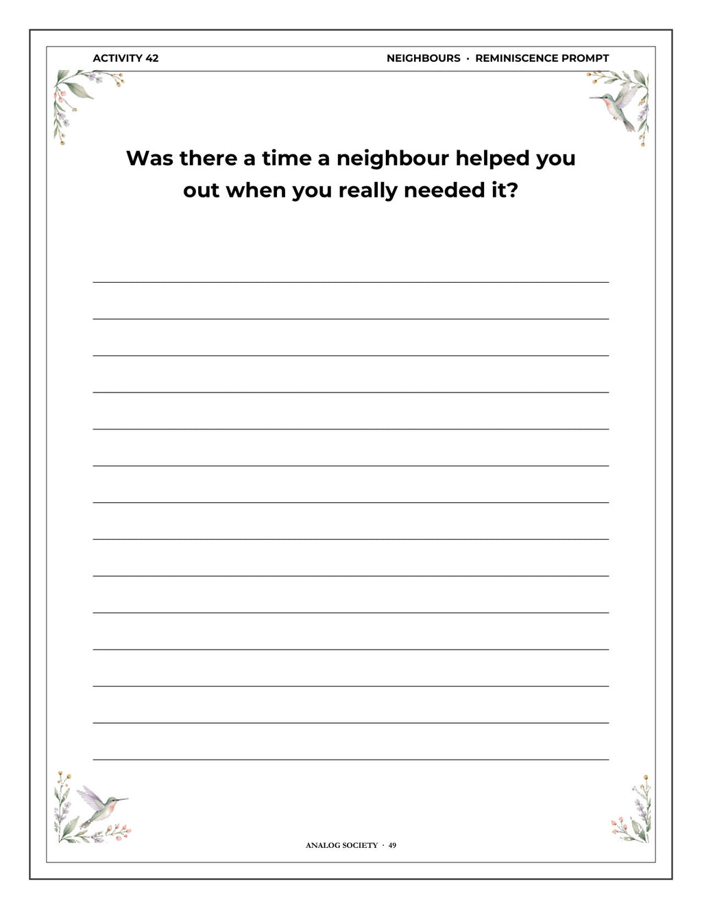 Inside A Memory Book — Houses You've Lived In - page 50