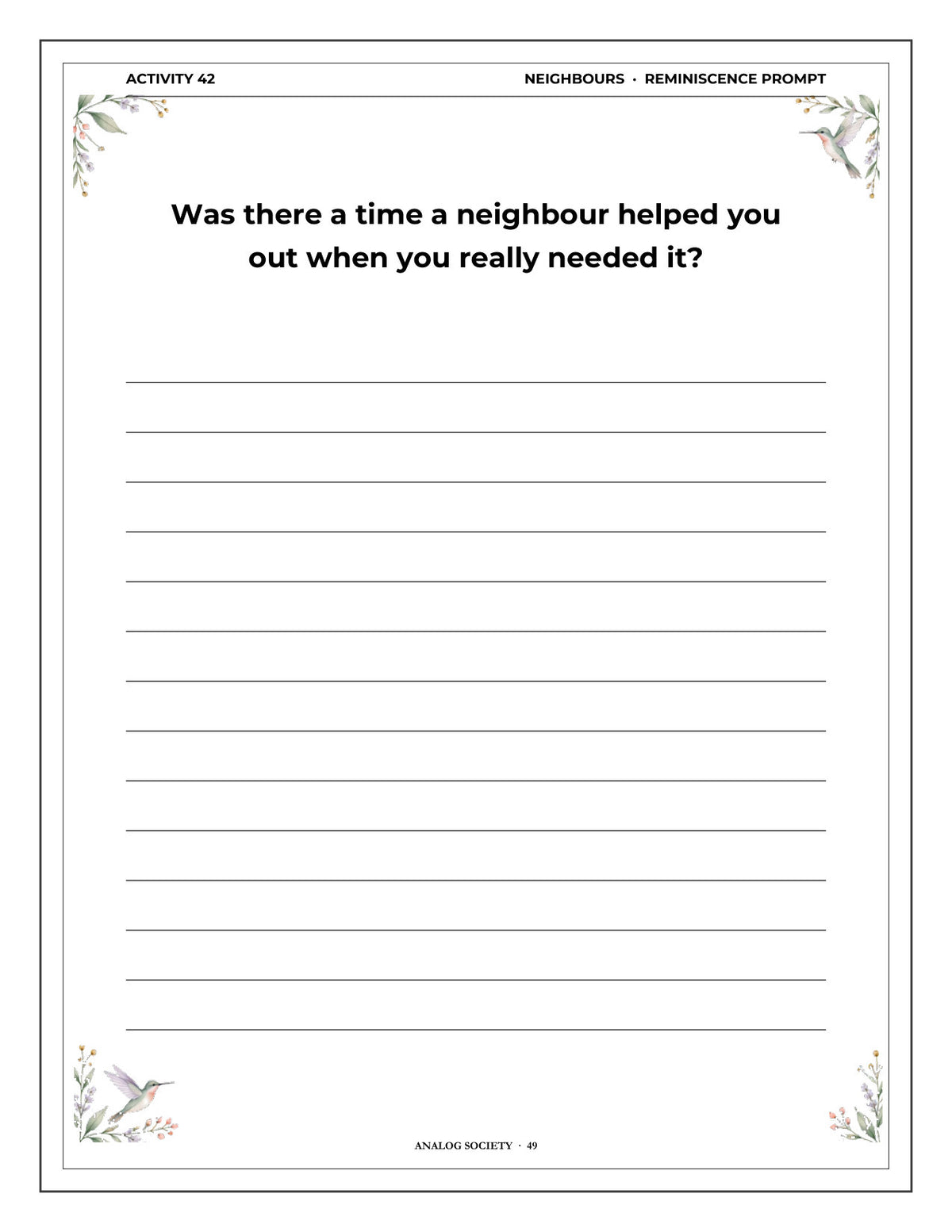 Inside A Memory Book — Houses You've Lived In - page 50