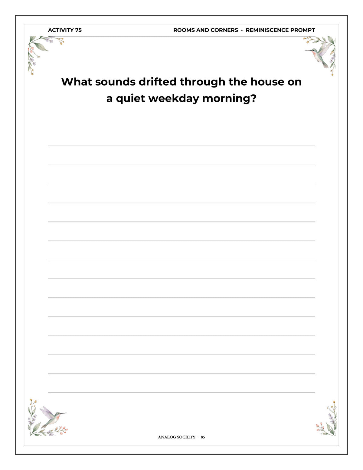 Inside A Memory Book — Houses You've Lived In - page 86