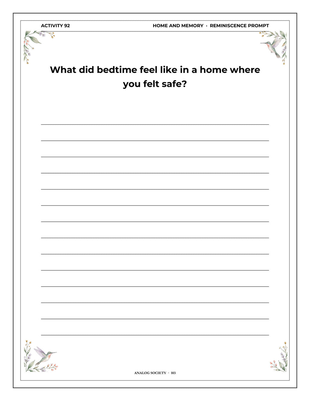 Inside A Memory Book — Houses You've Lived In - page 104