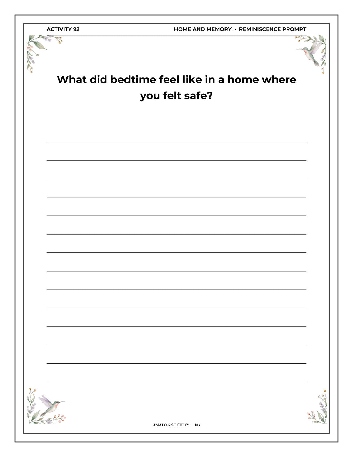 Inside A Memory Book — Houses You've Lived In - page 104