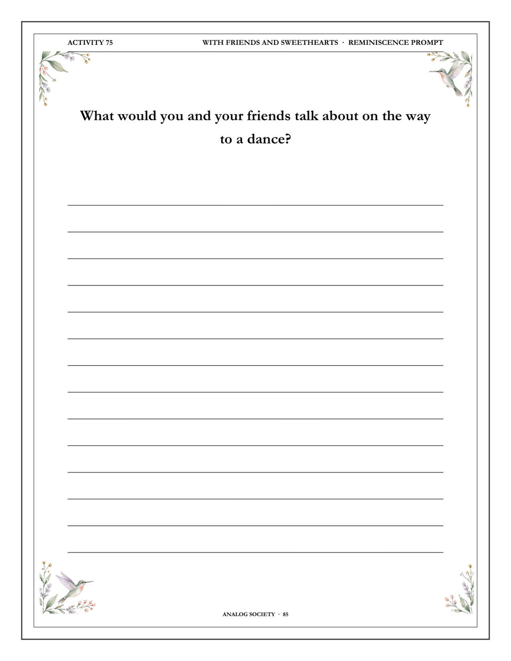 Inside A Memory Book — Music and Dances of Youth - page 86