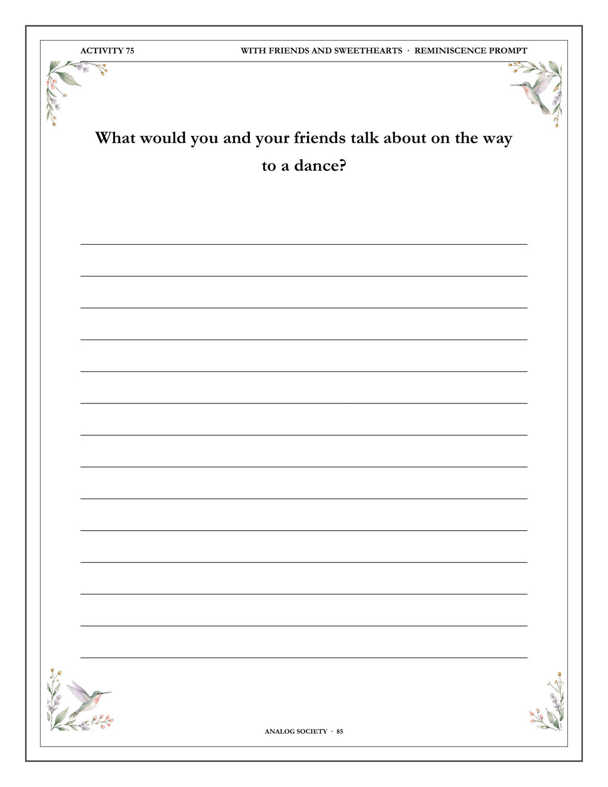 Inside A Memory Book — Music and Dances of Youth - page 86
