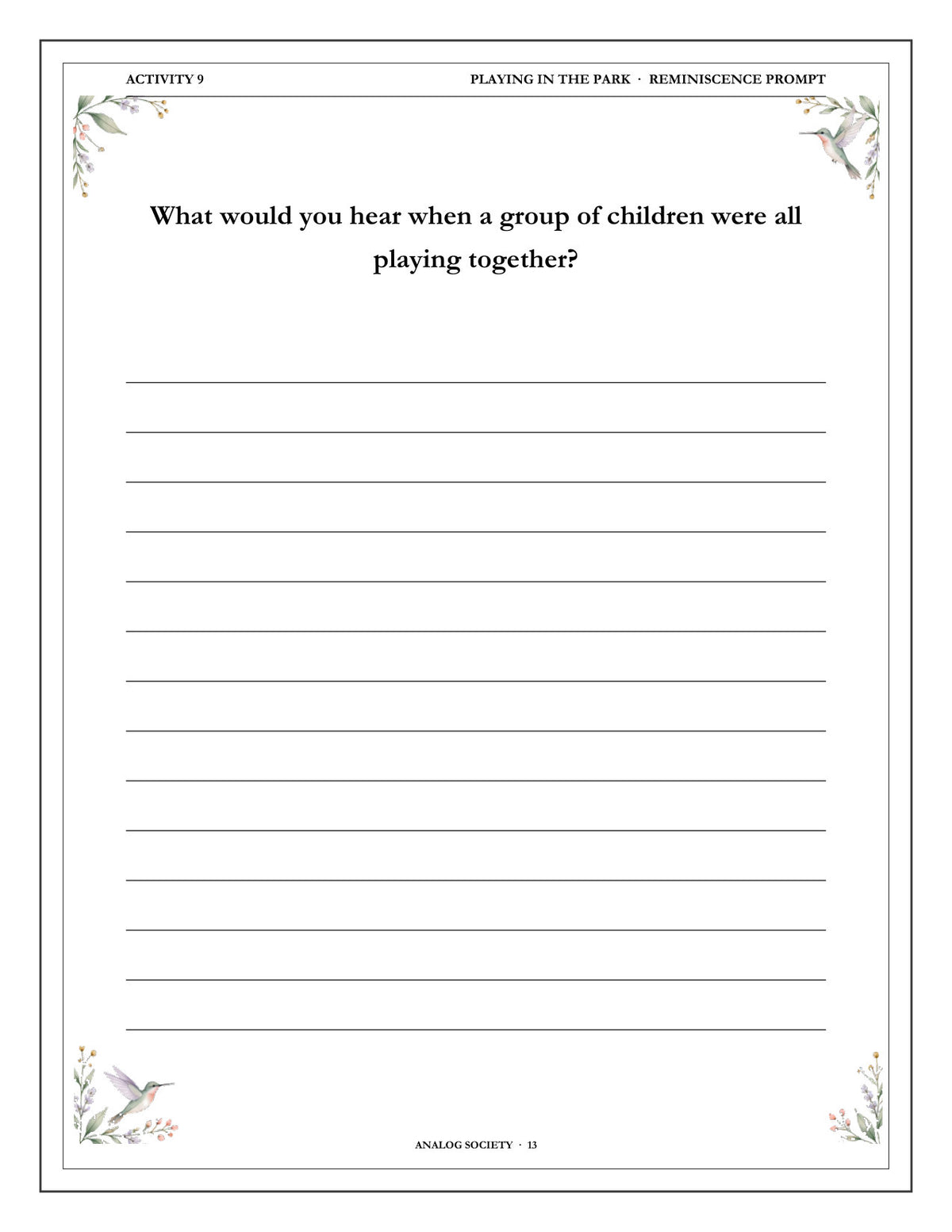 Inside A Memory Book — Sport and Games - page 14
