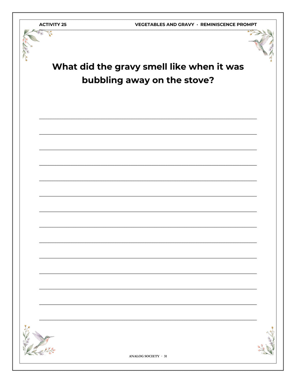 Inside A Memory Book — Sunday Lunches and Family Meals - page 32