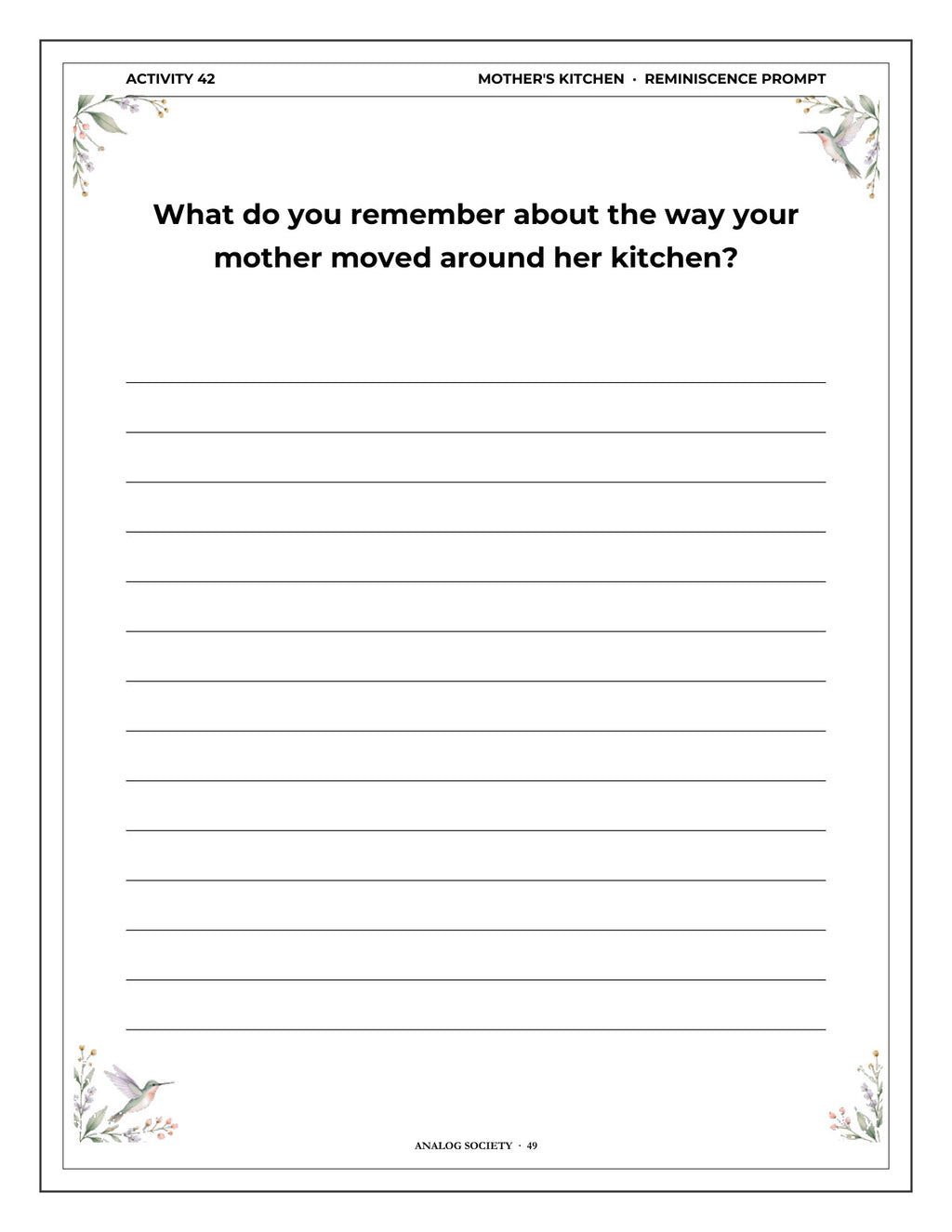 Inside A Memory Book — Sunday Lunches and Family Meals - page 50
