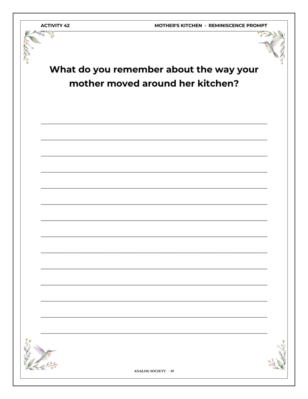 Inside A Memory Book — Sunday Lunches and Family Meals - page 50