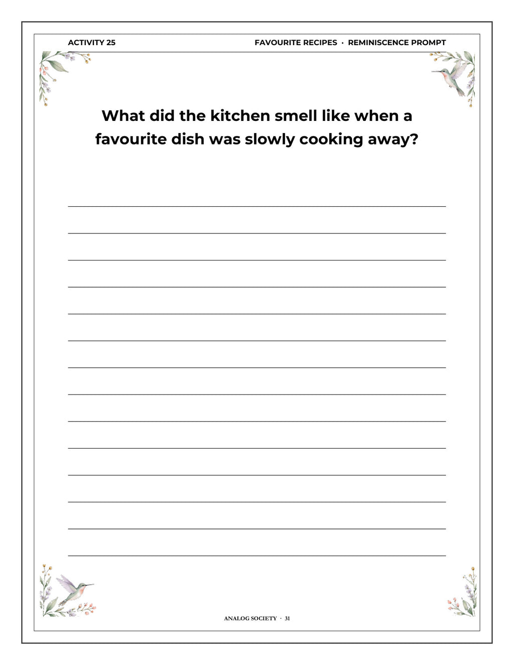 Inside A Memory Book — The Kitchen - page 32