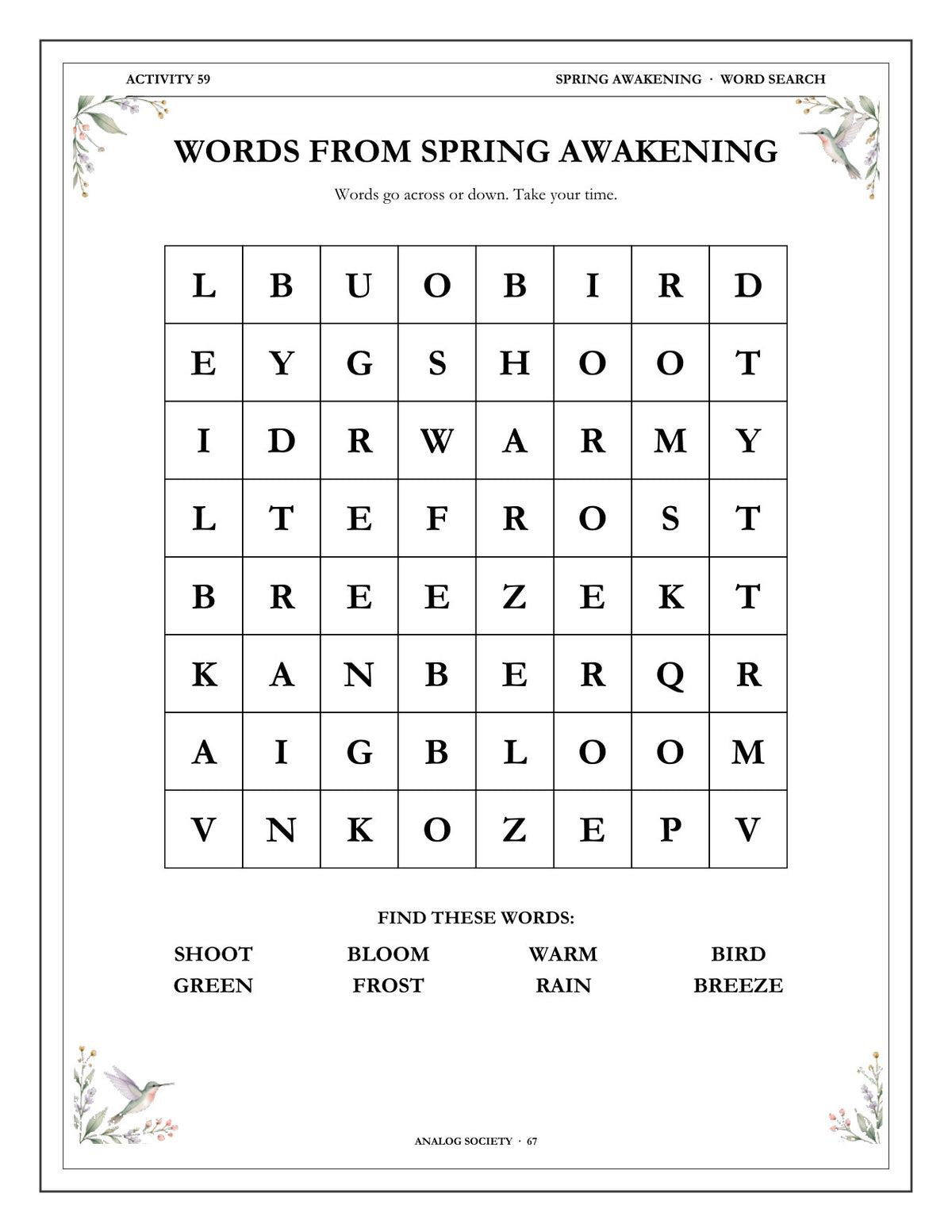 Inside A Memory Book — The Garden - page 68