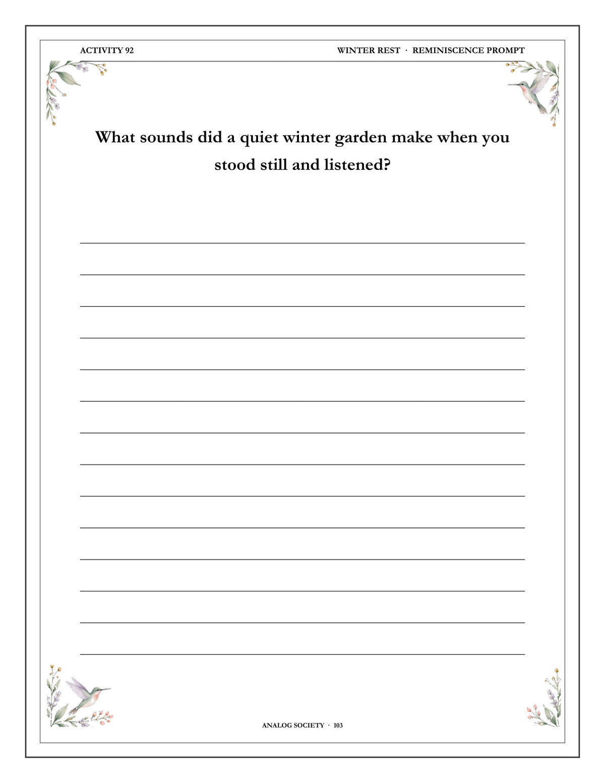 Inside A Memory Book — The Garden - page 104