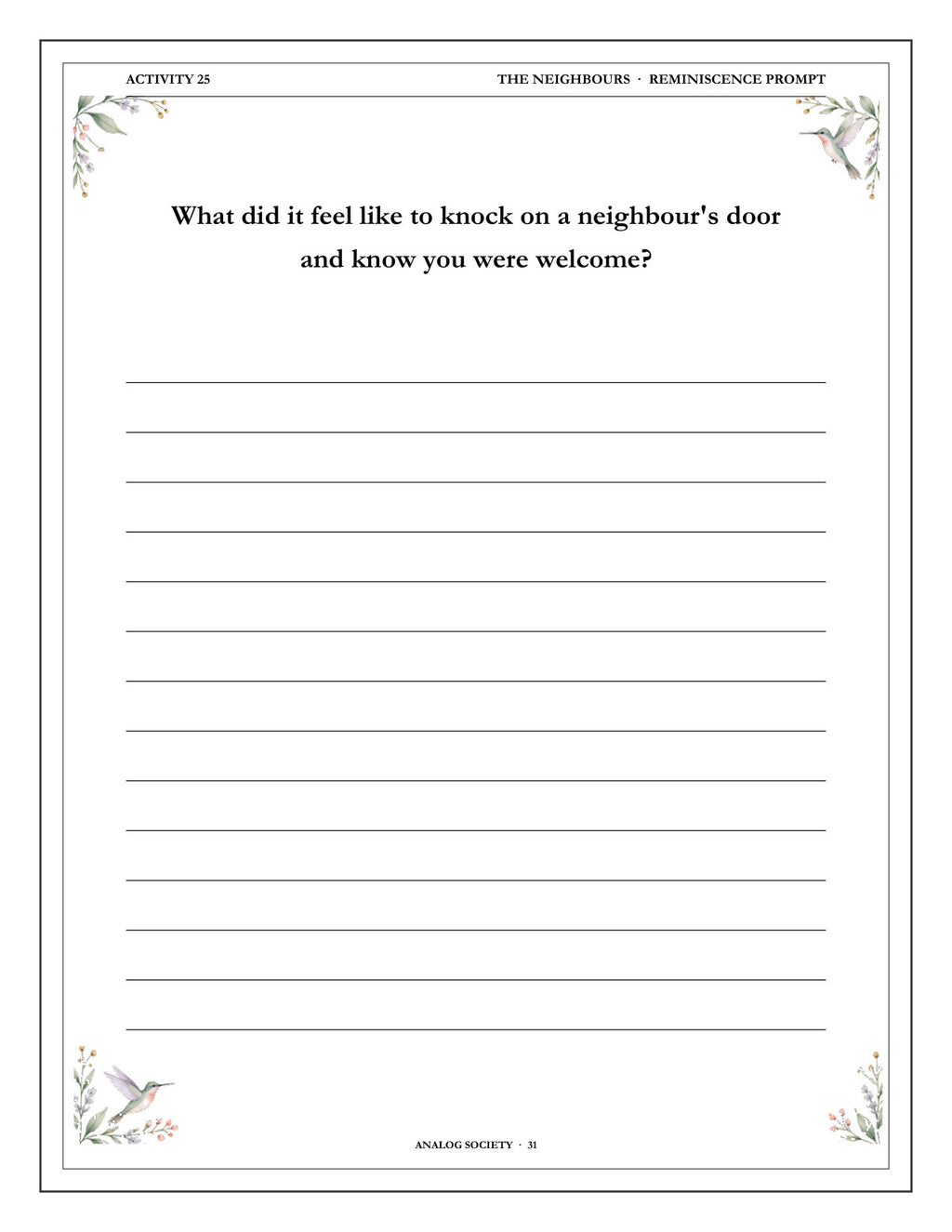Inside A Memory Book — The Neighbourhood - page 32