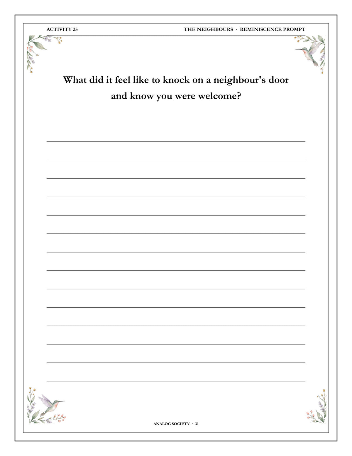 Inside A Memory Book — The Neighbourhood - page 32
