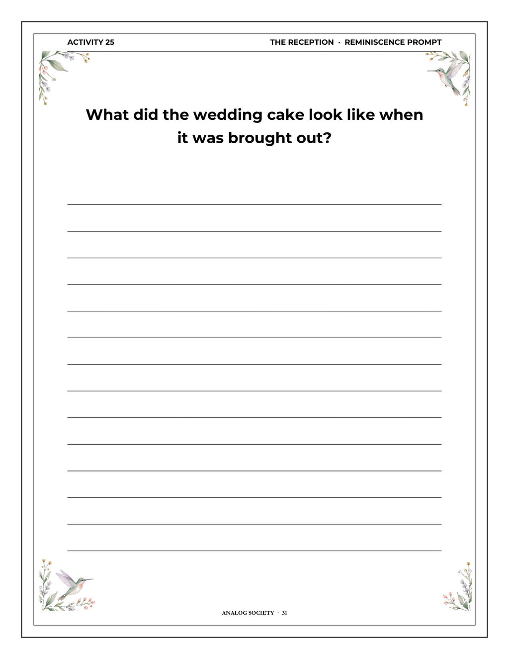 Inside A Memory Book — Your Wedding Day - page 32