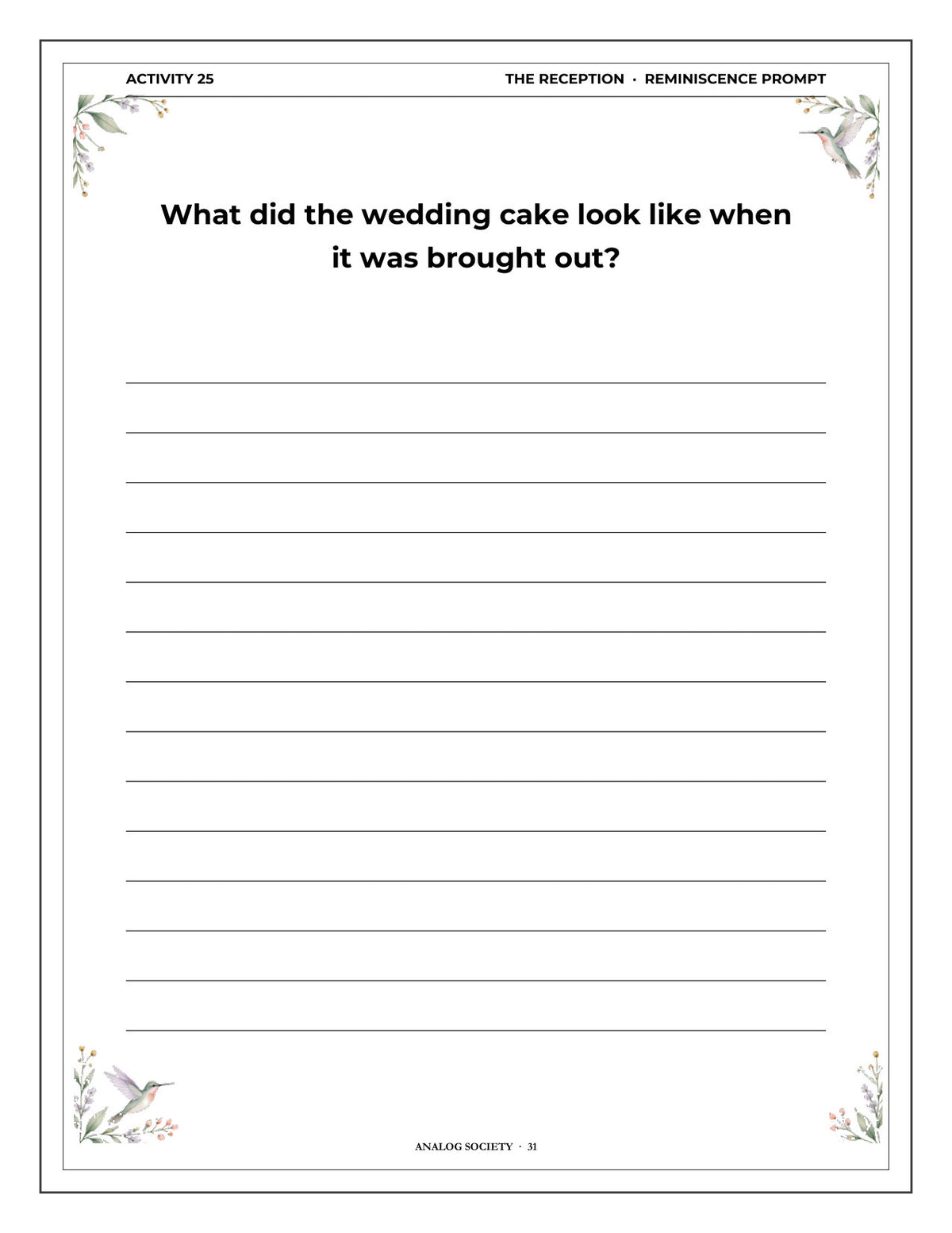 Inside A Memory Book — Your Wedding Day - page 32