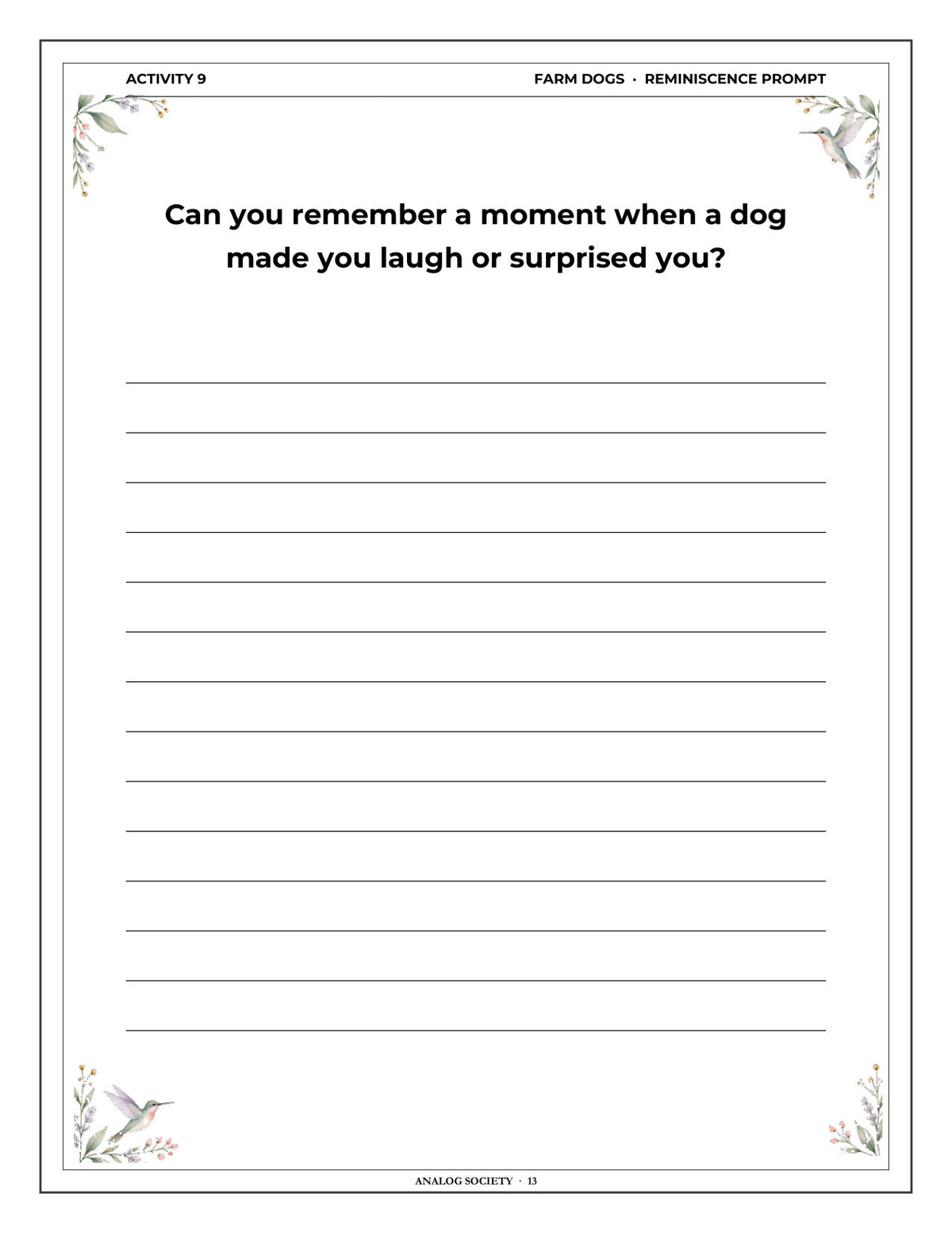 Inside A Memory Book — Country Pets and Animals - page 14