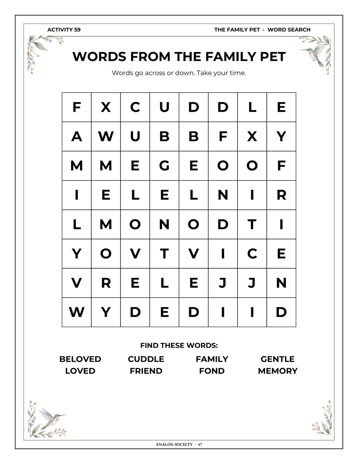 Inside A Memory Book — Country Pets and Animals - page 68