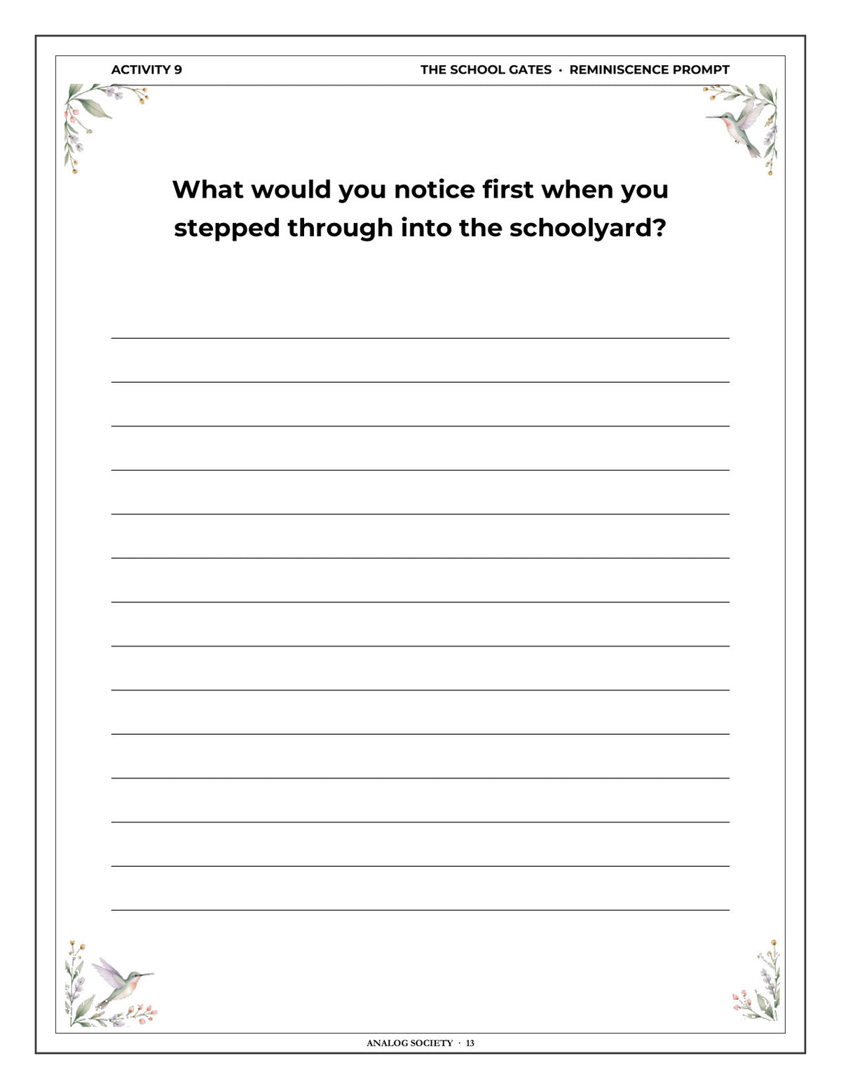 Inside A Memory Book — School Friends and Teachers - page 14