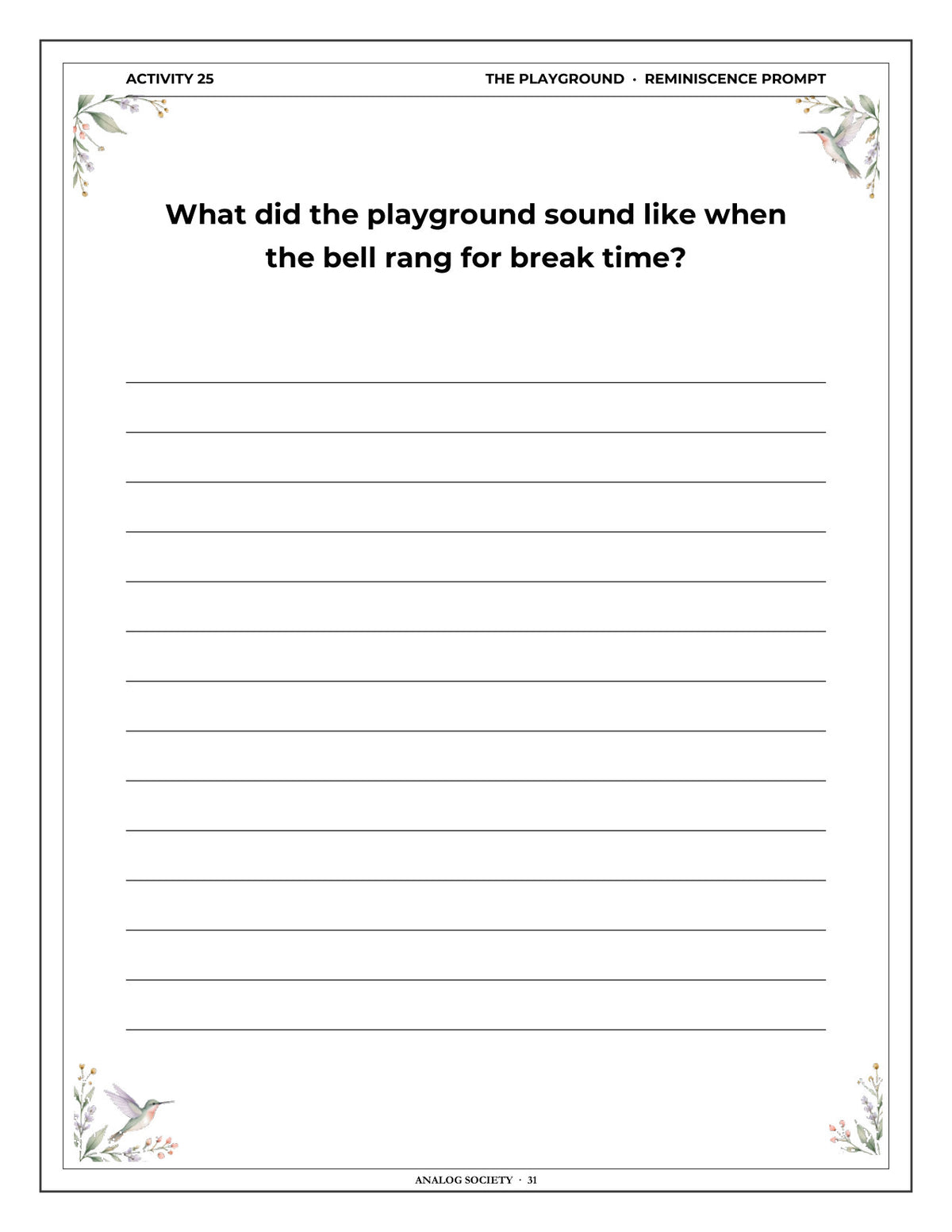 Inside A Memory Book — School Friends and Teachers - page 32