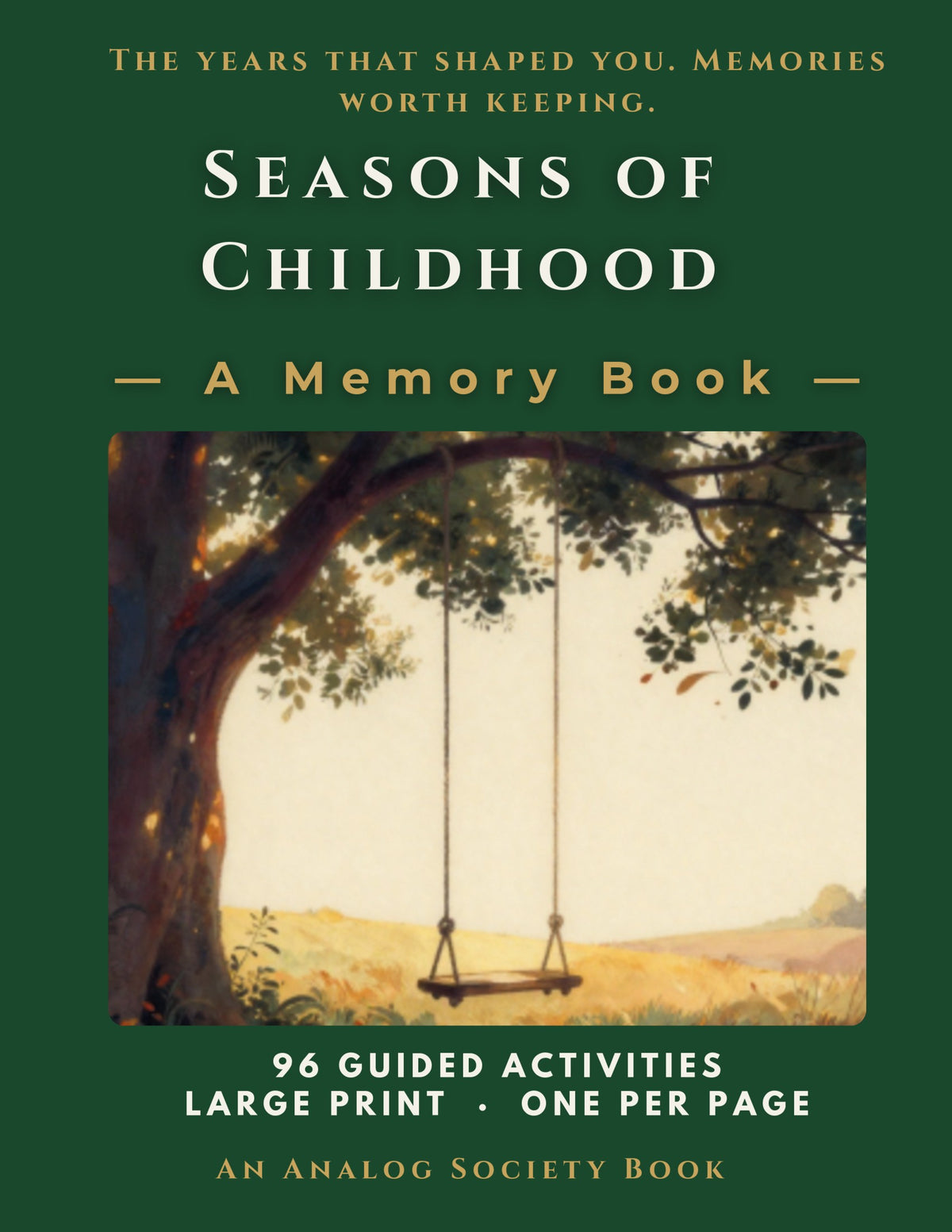 Seasons of Childhood - A Memory Book, hardcover front cover
