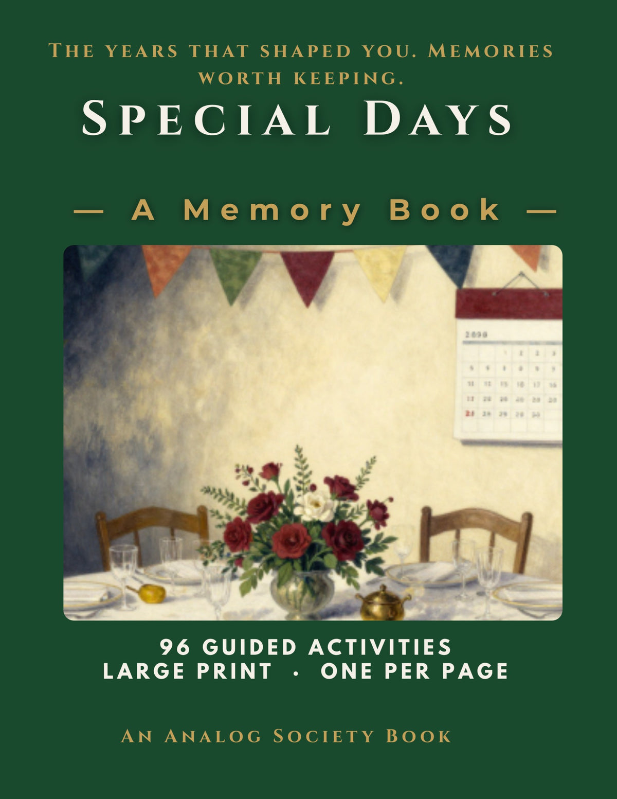 Special Days and Festivals - A Memory Book, hardcover front cover