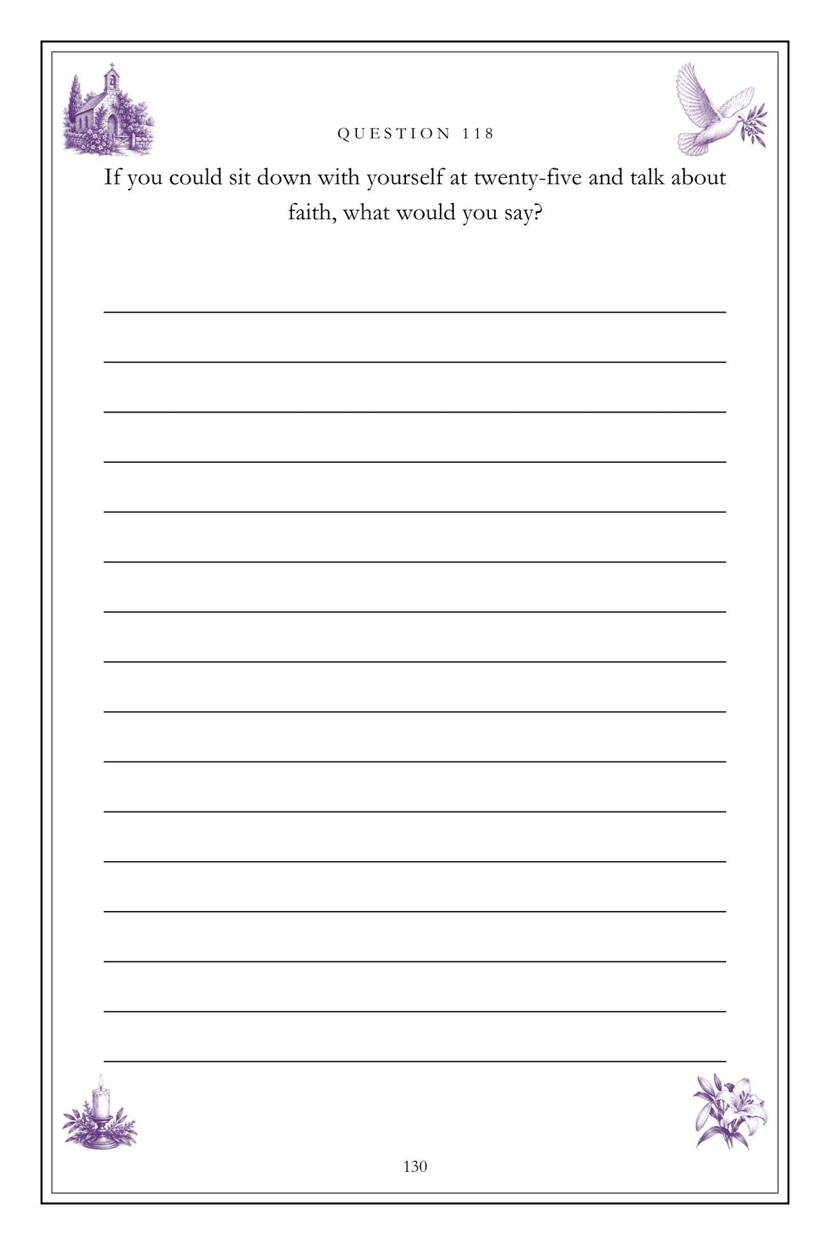 The Faith That Carried Me hardcover gift edition, inside page 130