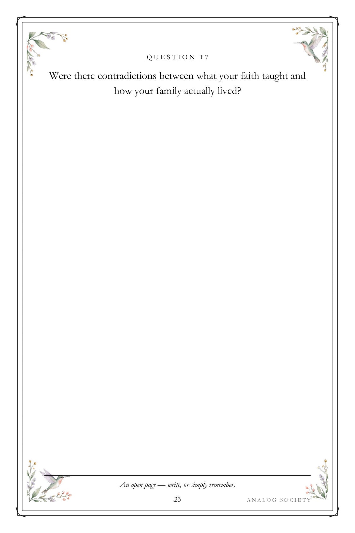 The Faith That Carried Me - inside page 23: Were there contradictions between what your faith taught and