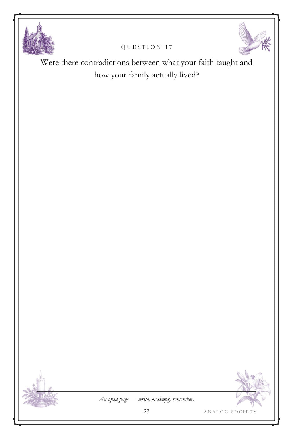 The Faith That Carried Me hardcover gift edition, inside page 23