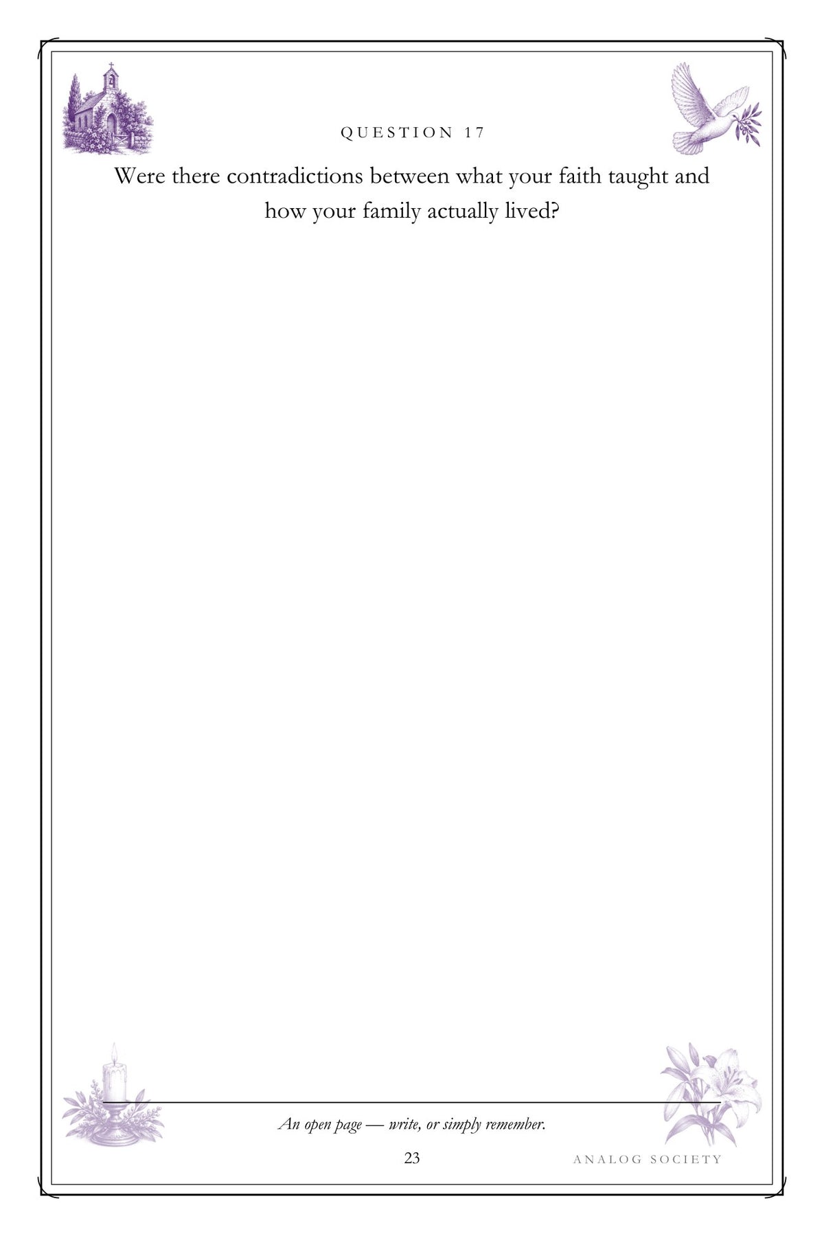 The Faith That Carried Me hardcover gift edition, inside page 23