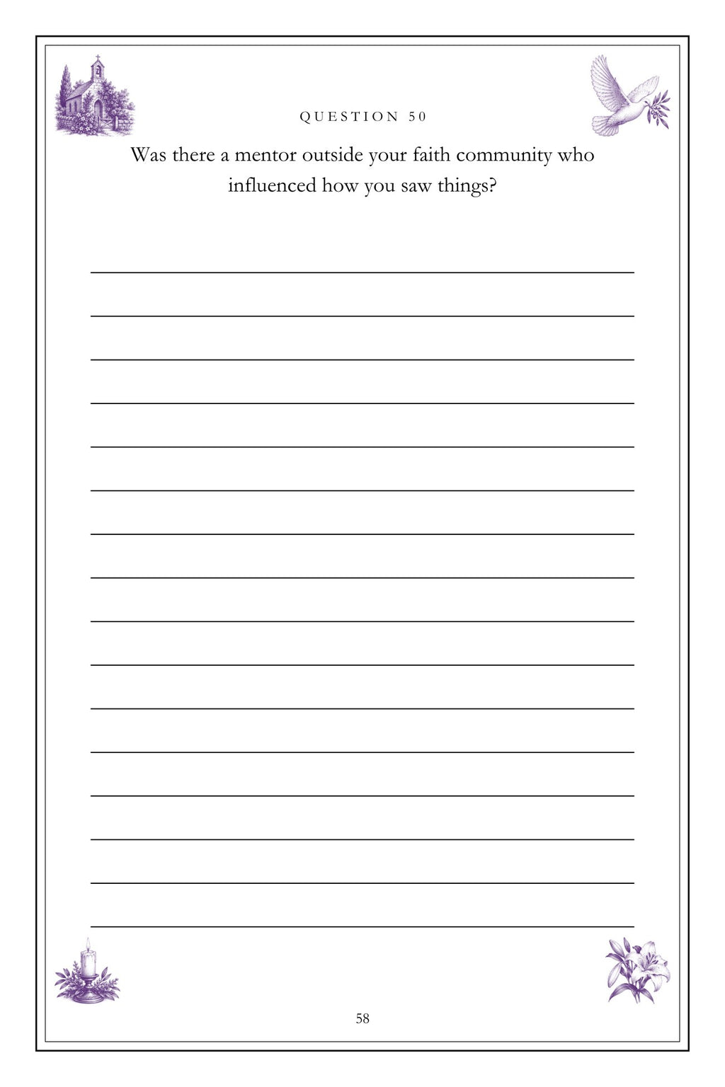 The Faith That Carried Me hardcover gift edition, inside page 58