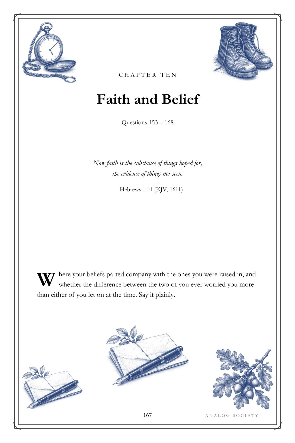 The Man I Married, In 200 Questions hardcover gift edition, inside page 167