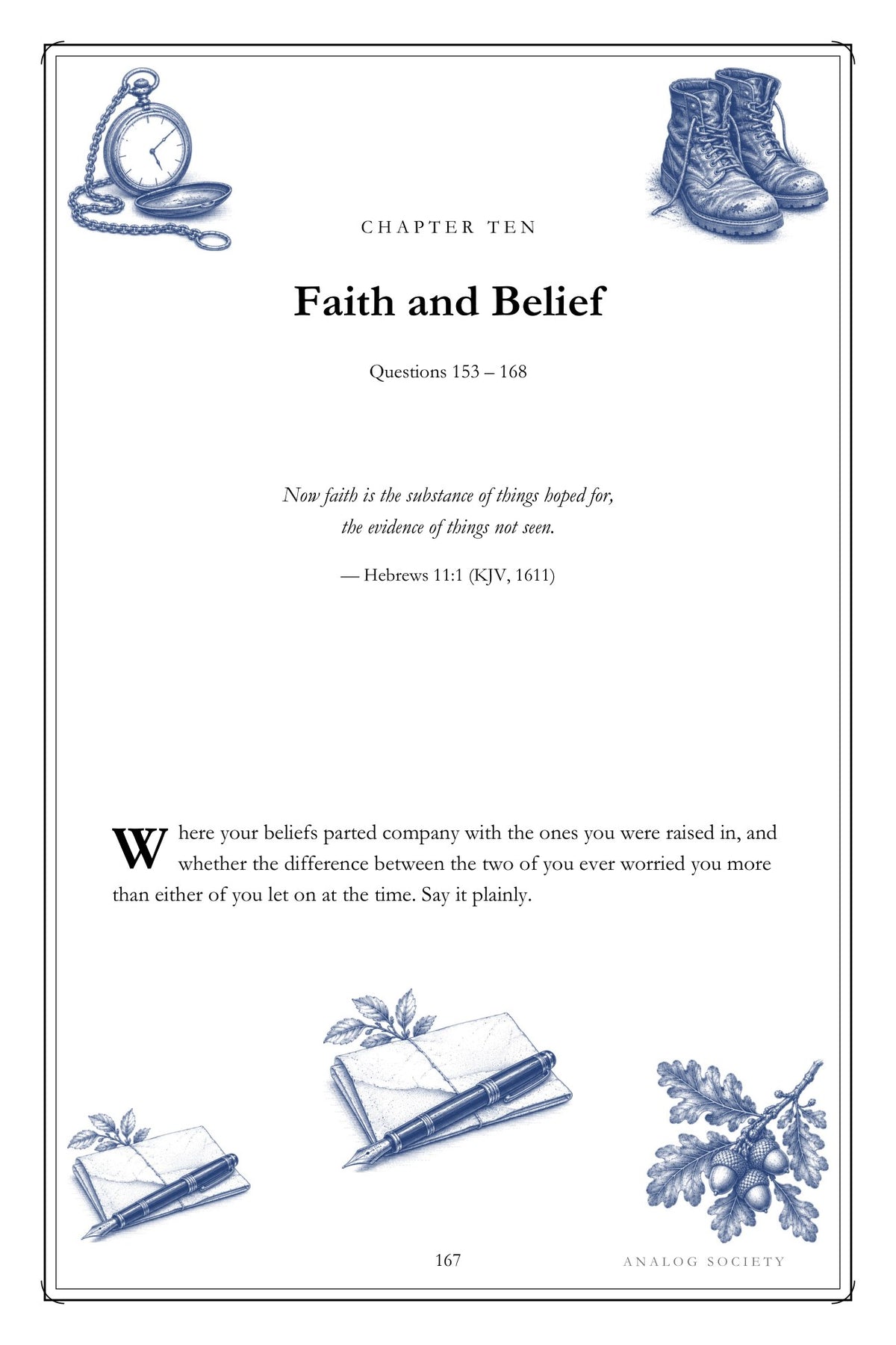The Man I Married, In 200 Questions hardcover gift edition, inside page 167