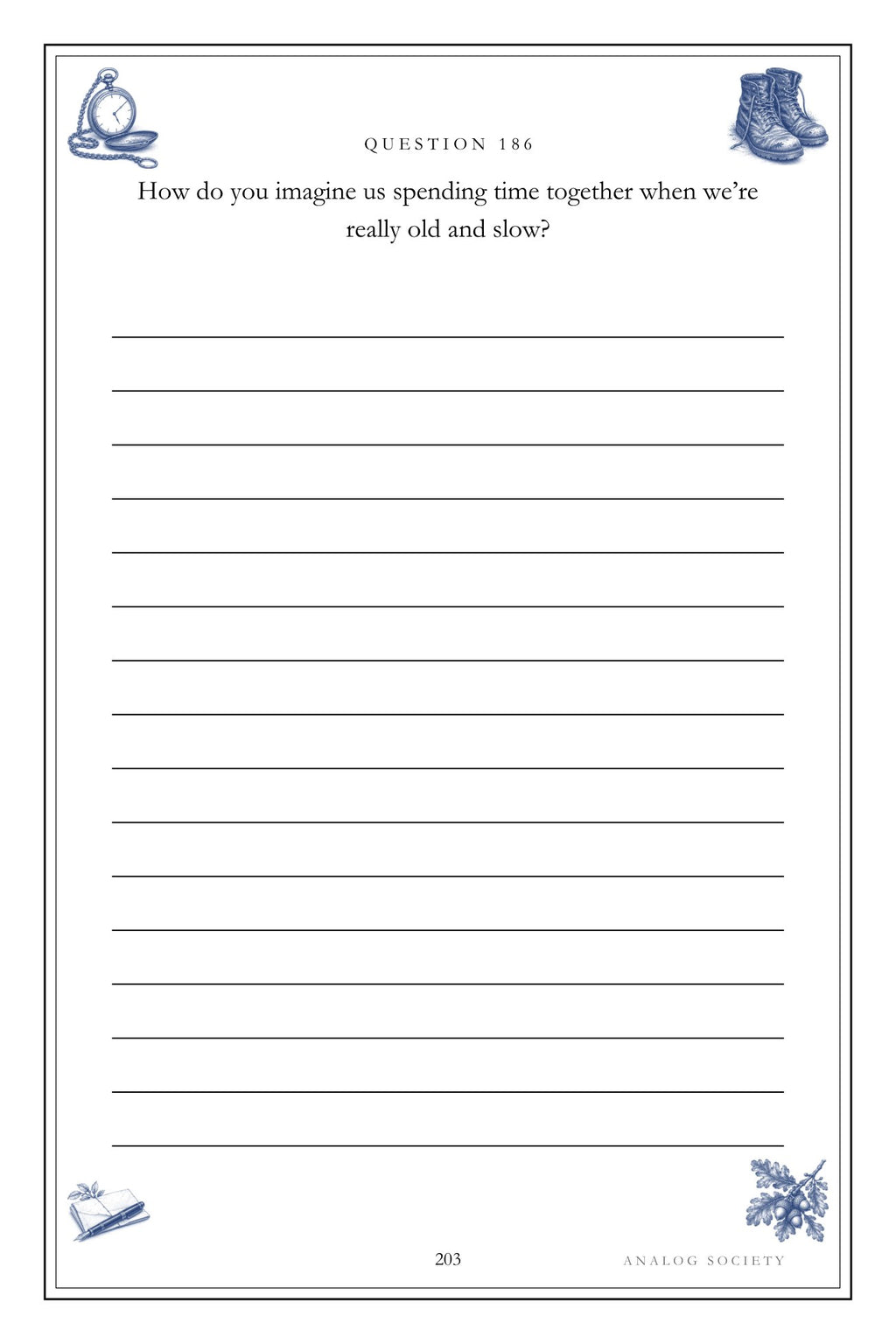 The Man I Married, In 200 Questions hardcover gift edition, inside page 203