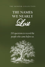 The Names We Nearly Lost hardcover gift edition, front cover