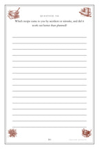 The Recipes Nobody Wrote Down hardcover gift edition, inside page 203