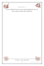 The Recipes Nobody Wrote Down hardcover gift edition, inside page 95