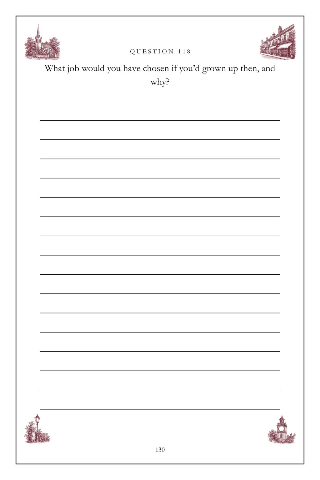 The Town I Knew By Heart hardcover gift edition, inside page 130