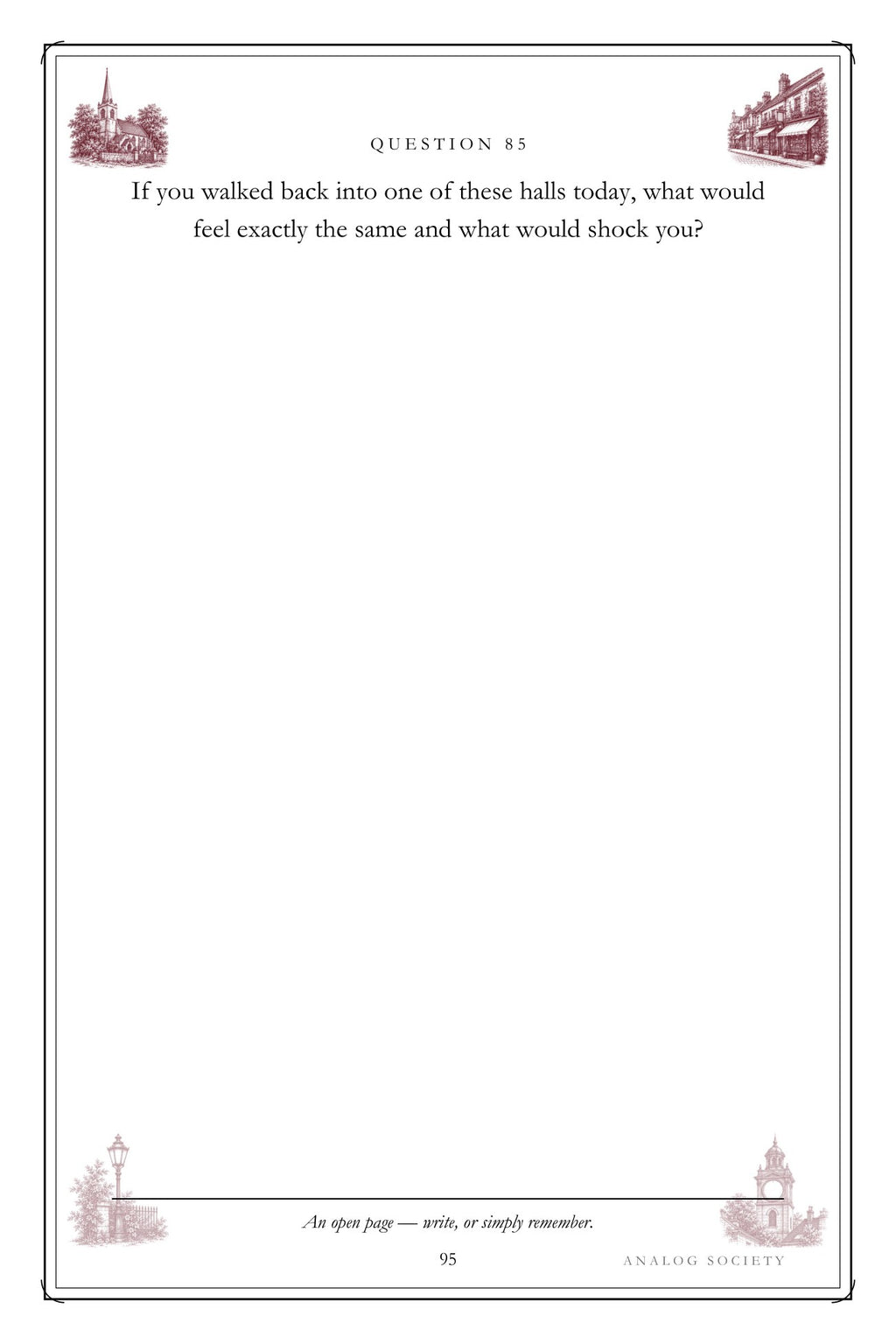 The Town I Knew By Heart hardcover gift edition, inside page 95