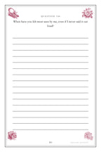 The Woman I Married, In 200 Questions hardcover gift edition, inside page 203