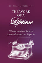 The Work of a Lifetime hardcover gift edition, front cover