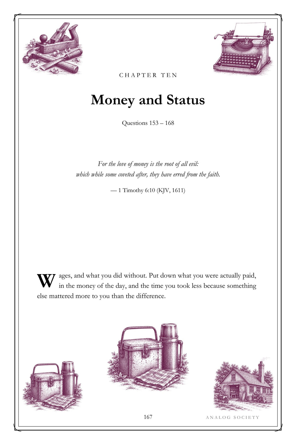 The Work of a Lifetime hardcover gift edition, inside page 167