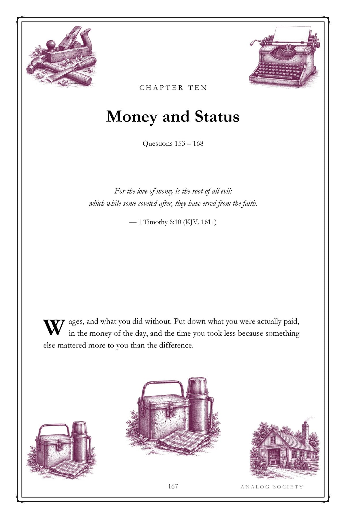 The Work of a Lifetime hardcover gift edition, inside page 167