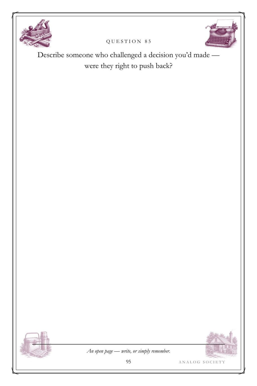 The Work of a Lifetime hardcover gift edition, inside page 95