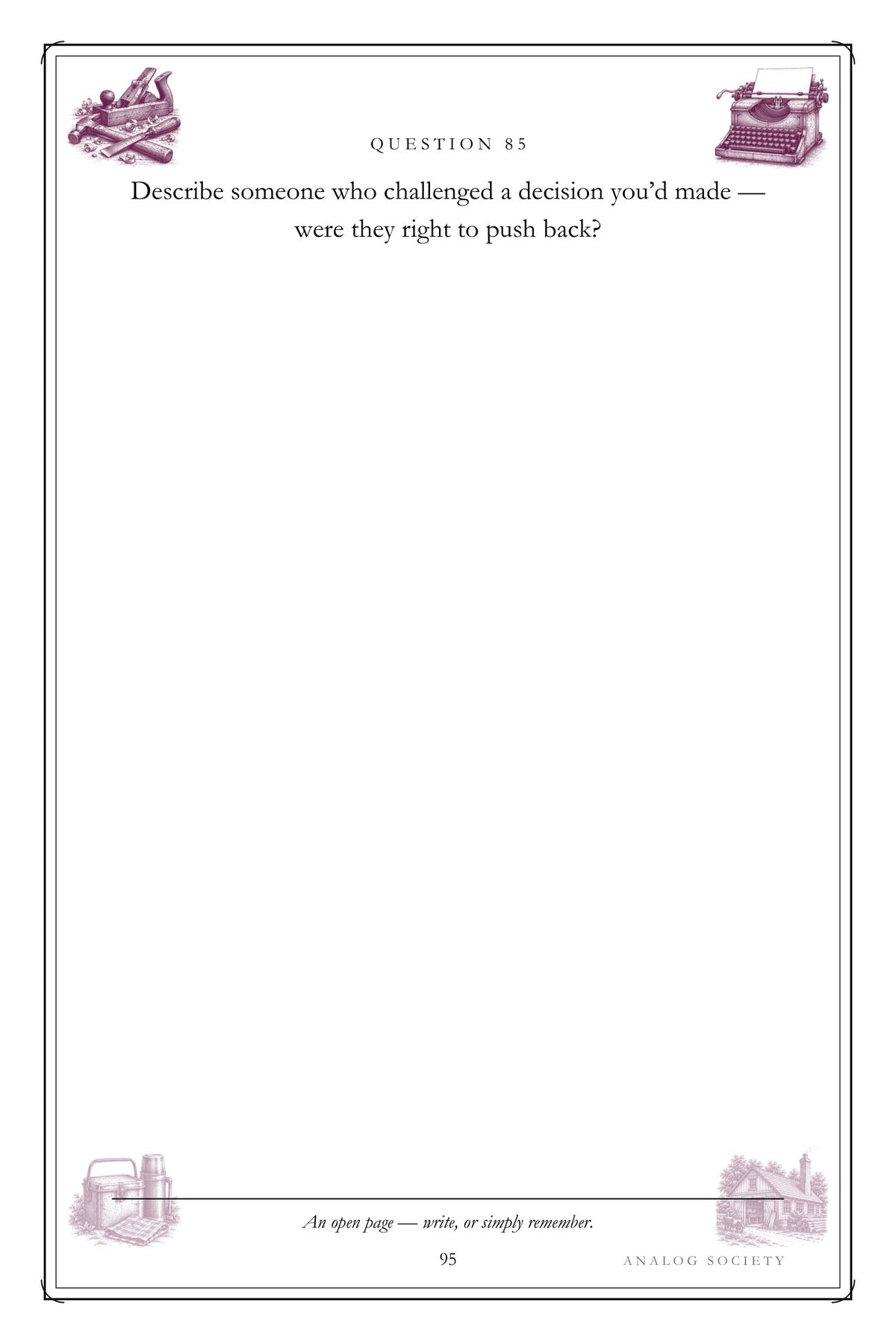 The Work of a Lifetime hardcover gift edition, inside page 95
