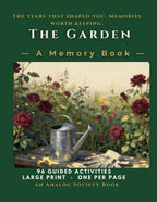 A Memory Book — The Garden, hardcover front cover